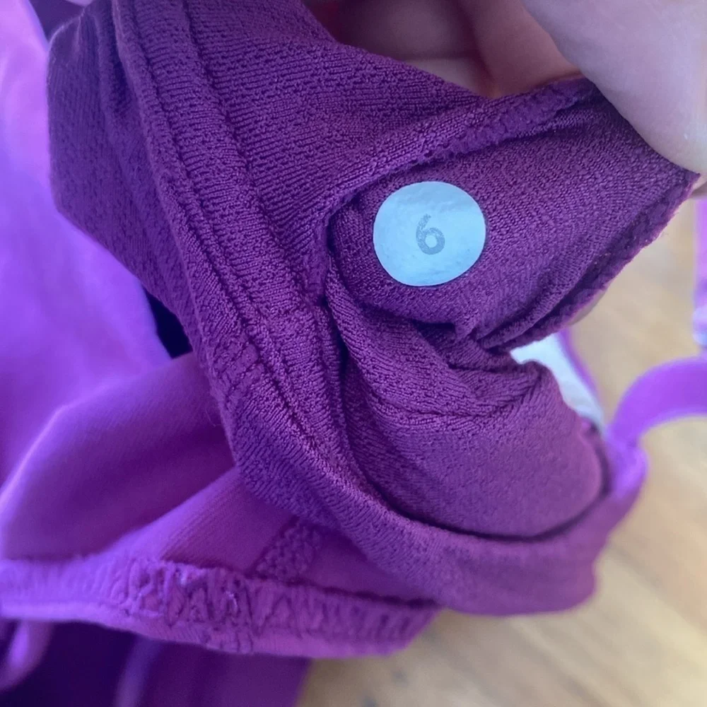 Lululemon WARRIOR 1 Purple Magenta workout tank top size 6
